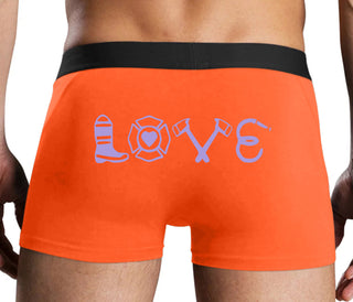 Love Fire Fighter - Orange Boxer Brief