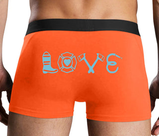 Love Fire Fighter - Orange Boxer Brief