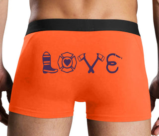 Love Fire Fighter - Orange Boxer Brief