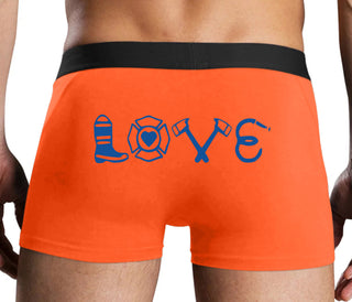 Love Fire Fighter - Orange Boxer Brief
