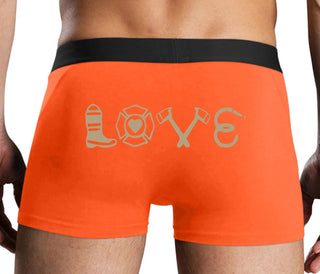 Love Fire Fighter - Orange Boxer Brief