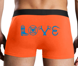Love Fire Fighter - Orange Boxer Brief