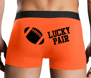 Lucky Pair - Football - Orange Boxer Brief