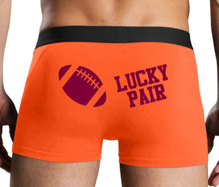 Lucky Pair - Football - Orange Boxer Brief