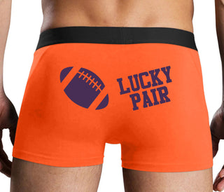 Lucky Pair - Football - Orange Boxer Brief