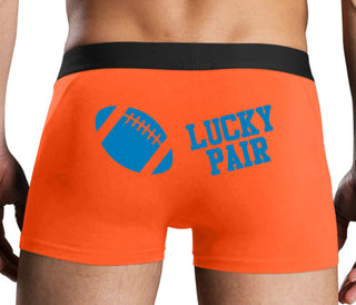 Lucky Pair - Football - Orange Boxer Brief