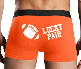 Lucky Pair - Football - Orange Boxer Brief