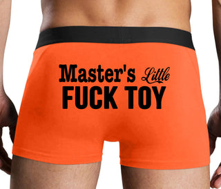 Master's Little Fuck Toy - Orange Boxer Brief