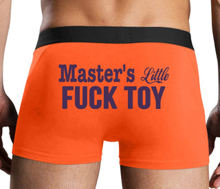 Master's Little Fuck Toy - Orange Boxer Brief