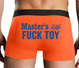 Master's Little Fuck Toy - Orange Boxer Brief