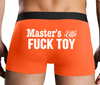 Master's Little Fuck Toy - Orange Boxer Brief