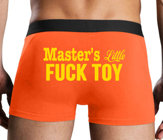 Master's Little Fuck Toy - Orange Boxer Brief