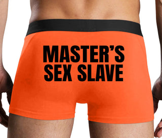 Masters Sex Slave - Orange Boxer Brief