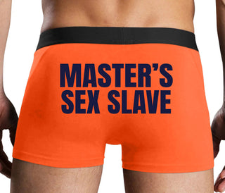 Masters Sex Slave - Orange Boxer Brief