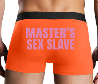 Masters Sex Slave - Orange Boxer Brief