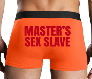 Masters Sex Slave - Orange Boxer Brief