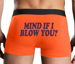 Mind If I Blow You - Orange Boxer Brief