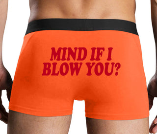 Mind If I Blow You - Orange Boxer Brief