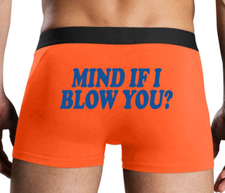Mind If I Blow You - Orange Boxer Brief