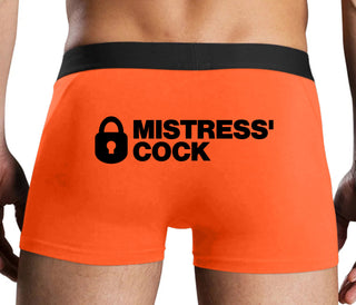 Mistress Owned Cock - Orange Boxer Brief