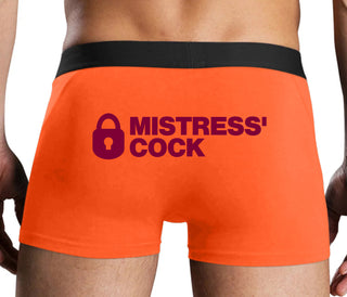 Mistress Owned Cock - Orange Boxer Brief