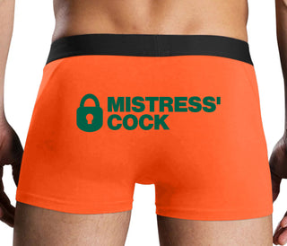 Mistress Owned Cock - Orange Boxer Brief