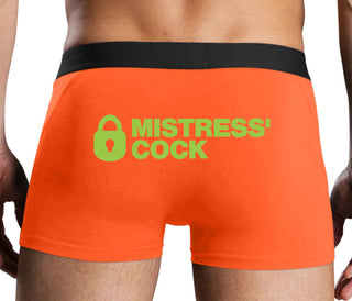 Mistress Owned Cock - Orange Boxer Brief