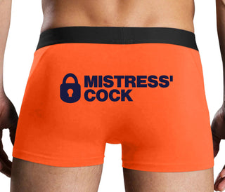 Mistress Owned Cock - Orange Boxer Brief
