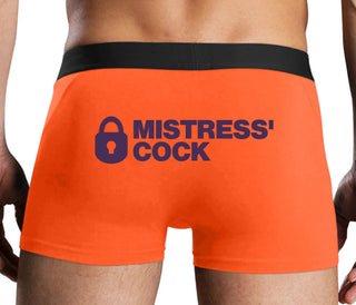 Mistress Owned Cock - Orange Boxer Brief