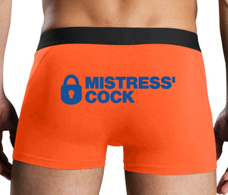 Mistress Owned Cock - Orange Boxer Brief