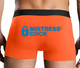 Mistress Owned Cock - Orange Boxer Brief
