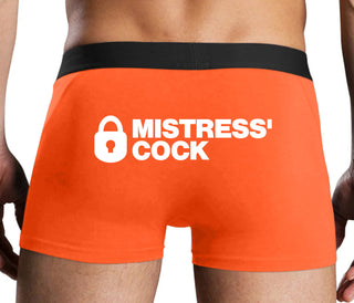 Mistress Owned Cock - Orange Boxer Brief
