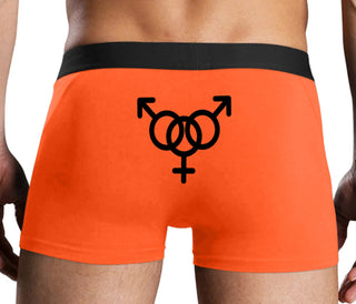 MMF Threesome - Orange Boxer Brief