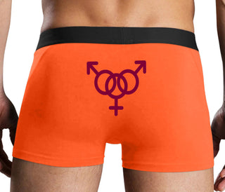 MMF Threesome - Orange Boxer Brief