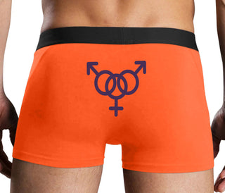 MMF Threesome - Orange Boxer Brief