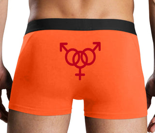 MMF Threesome - Orange Boxer Brief