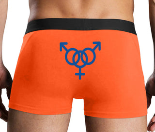 MMF Threesome - Orange Boxer Brief