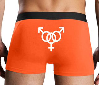 MMF Threesome - Orange Boxer Brief