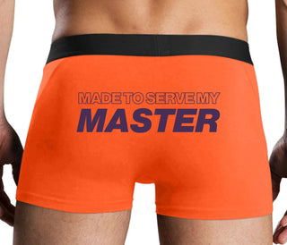 Made To Serve My Master - Orange Boxer Brief