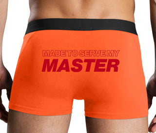 Made To Serve My Master - Orange Boxer Brief