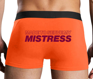 Made To Serve My Mistress - Orange Boxer Brief
