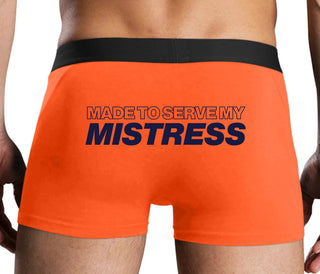 Made To Serve My Mistress - Orange Boxer Brief