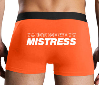 Made To Serve My Mistress - Orange Boxer Brief