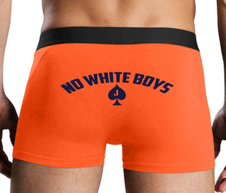No White Boys - Jack Of Spades - Orange Boxer Brief
