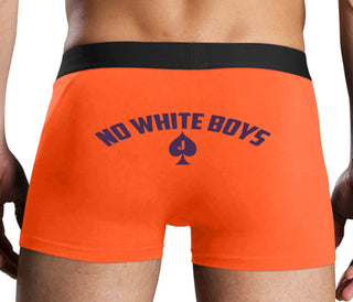 No White Boys - Jack Of Spades - Orange Boxer Brief