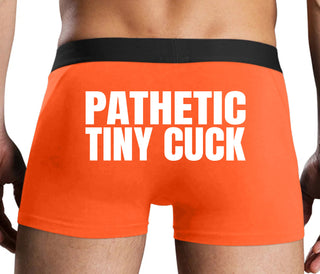 Pathetic Tiny Cuck - Orange Boxer Brief