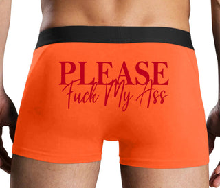 Please Fuck My Ass - Orange Boxer Brief