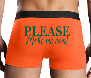 Please Make Me Cum - Orange Boxer Brief