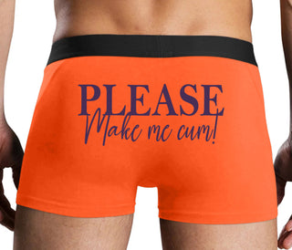 Please Make Me Cum - Orange Boxer Brief
