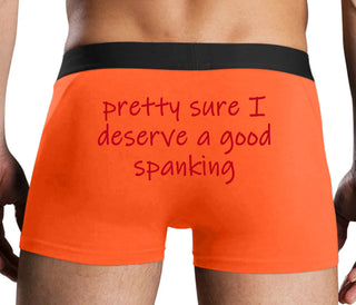 I'm Pretty Sure I Need a Good Spanking - Orange Boxer Brief